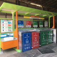 河南天祥 戶(hù)外環(huán)衛(wèi)垃圾分類(lèi)亭 支持定做 廠家直銷(xiāo)